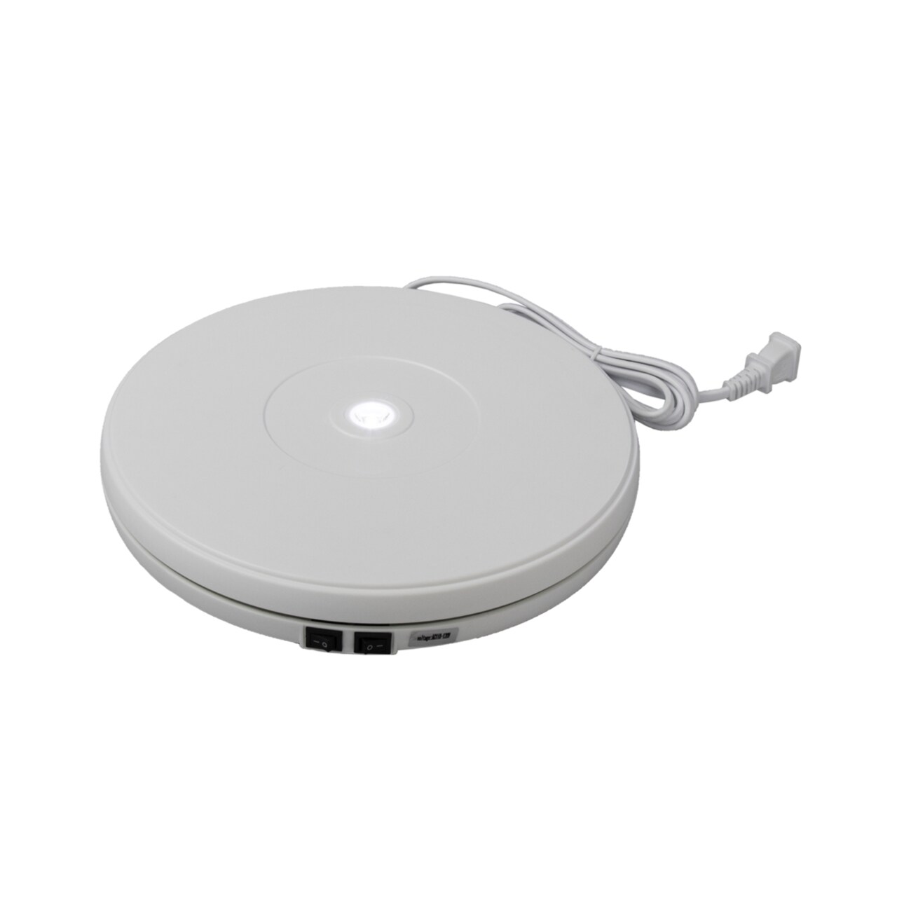 Office Accents Electric Display Turntable Stand With 40S R,15 Kg Capacity,  White